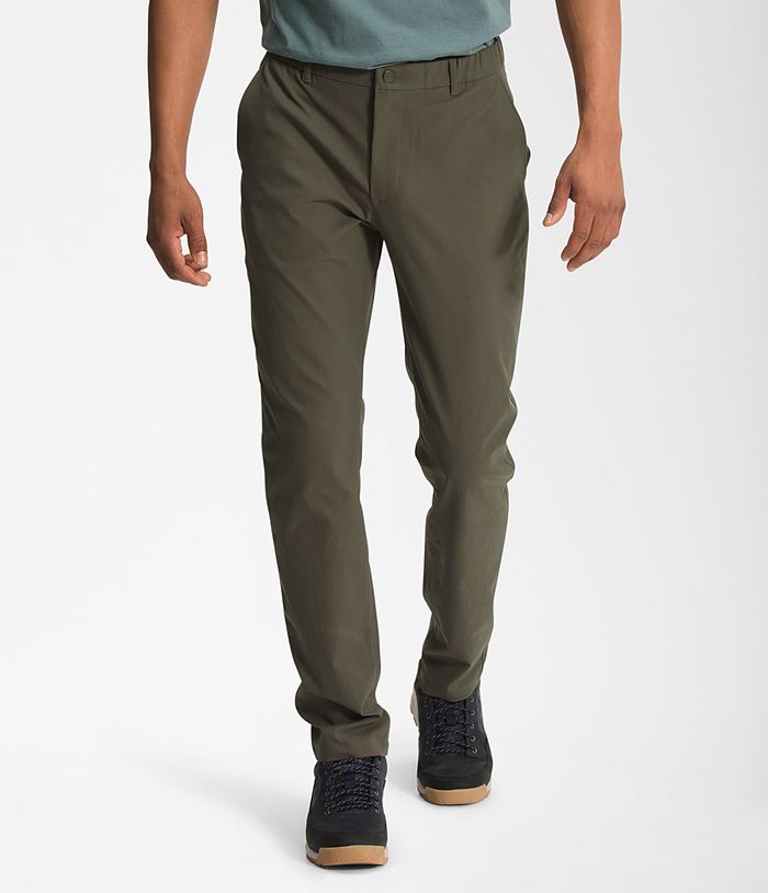 Pantalones The North Face Hombre City Estándar Slim - Colombia BZUHGV301 - Verde Oscuro